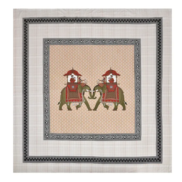 White_Cotton_Royal_Elephant_Parade_Cotton_Bed_Sheet_120X120_Cm_Inches